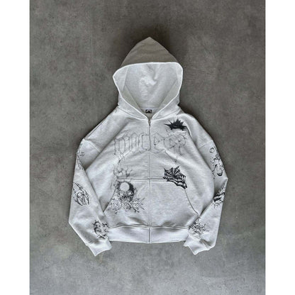 Loose Hooded Sweatshirts