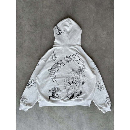 Loose Hooded Sweatshirts