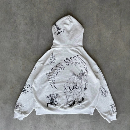 Loose Hooded Sweatshirts