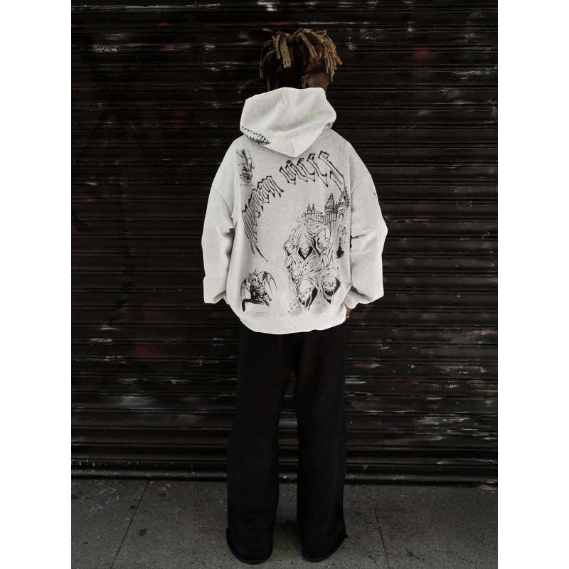 Loose Hooded Sweatshirts