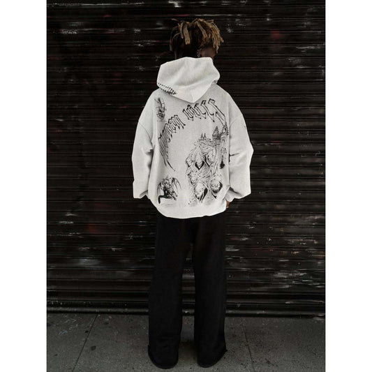 Loose Hooded Sweatshirts