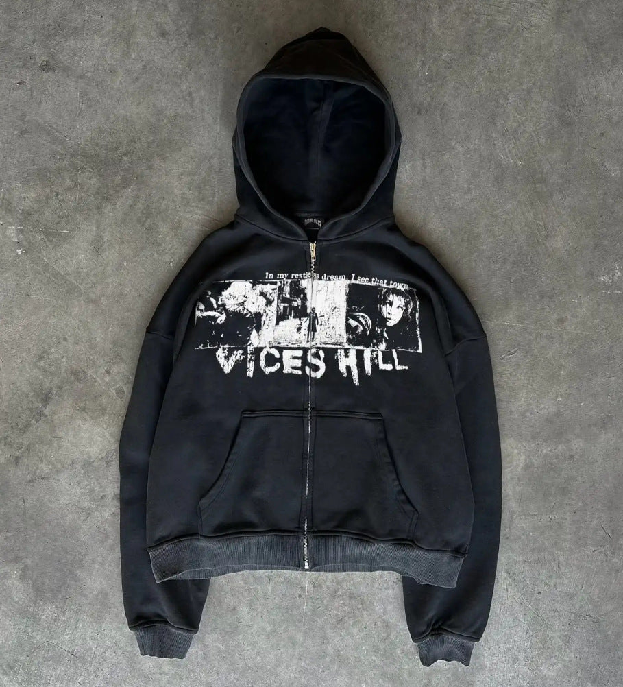 Loose Hooded Sweatshirts