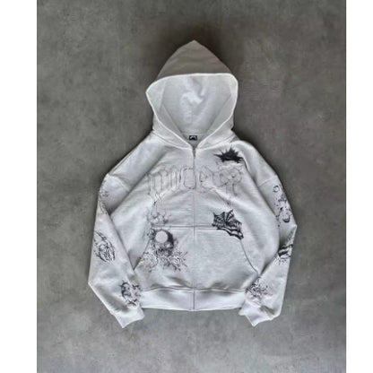 Loose Hooded Sweatshirts